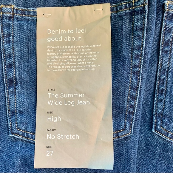 Everlane Super Soft Summer Wide Leg Jeans - Picture 8 of 16